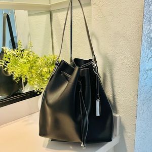 Vince Camuto Leather Hobo Drawstring bag